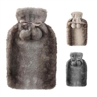 BS guminis karšto vandens maišelis su kailiu