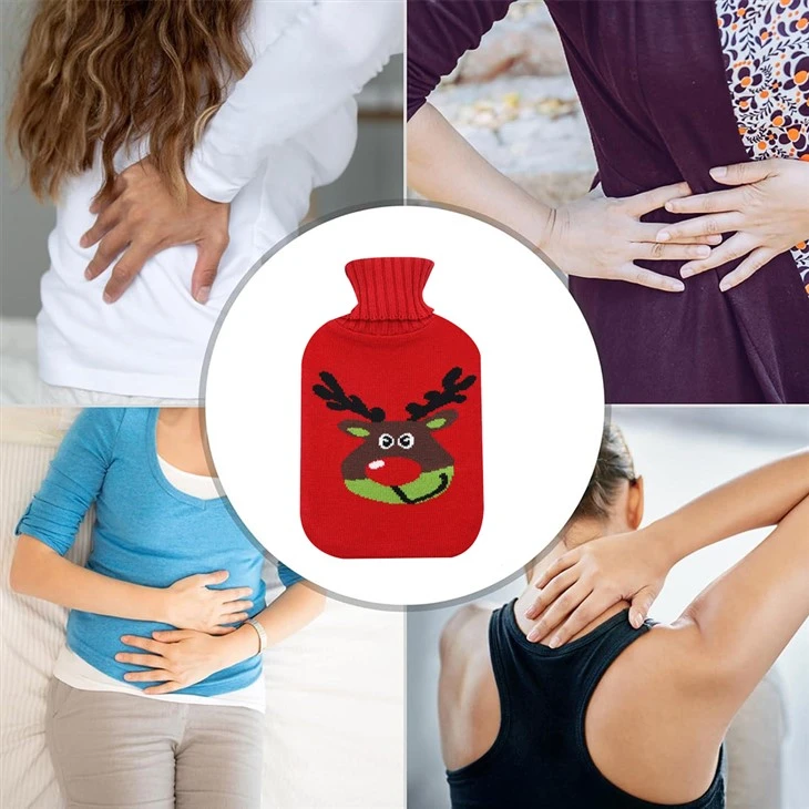 hot compress hot water bottle knit covers