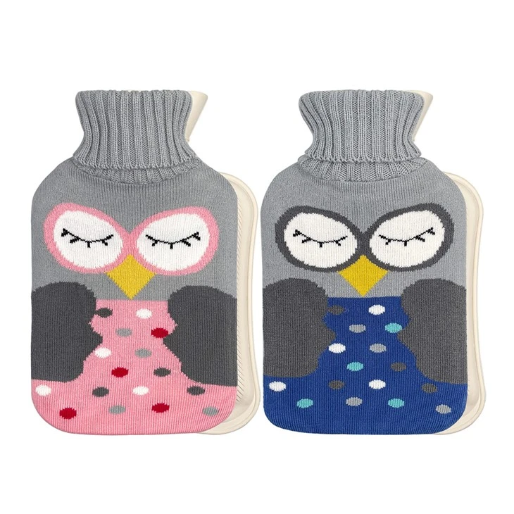 hot compress hot water bottle knit covers