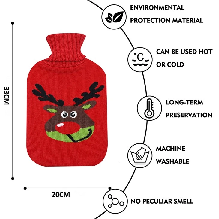 hot compress hot water bottle knit covers